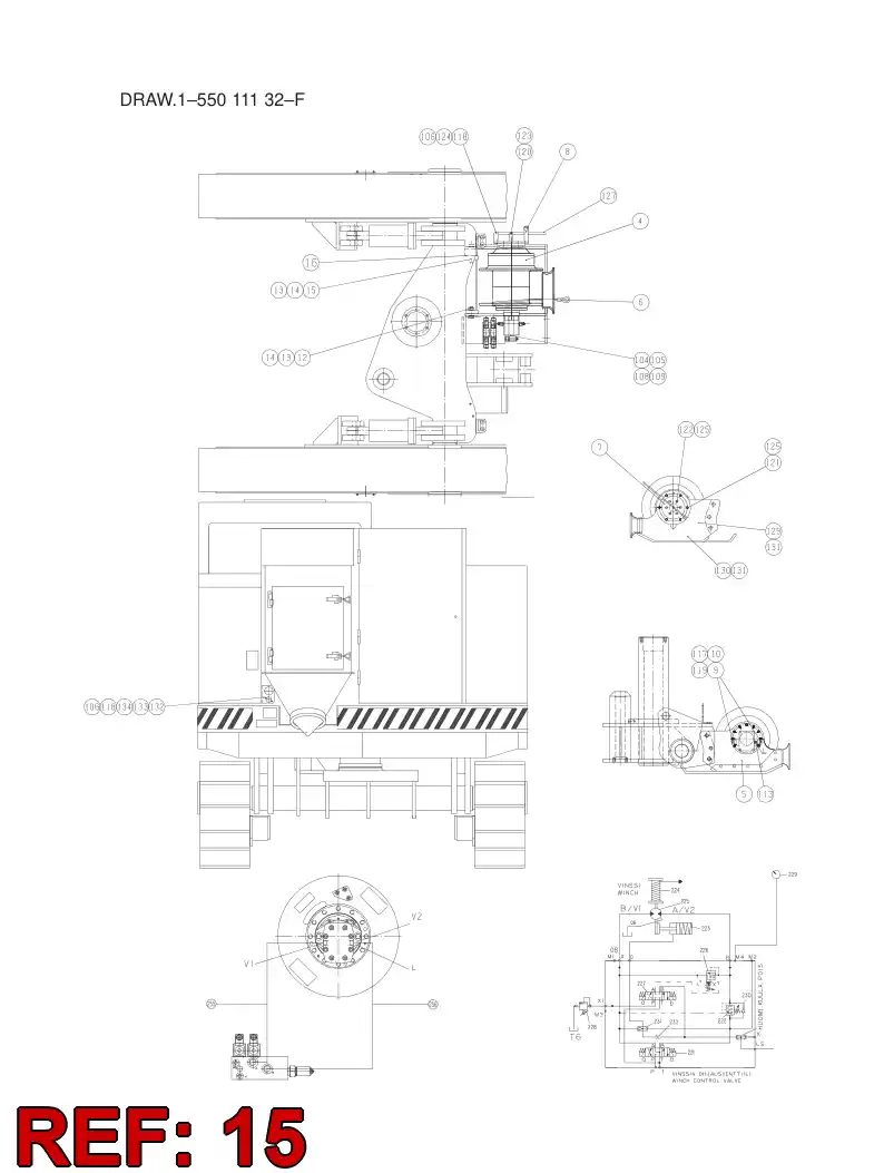55028351 550 283 51 Hexagon head bolt - Sandvik Technical Drawing