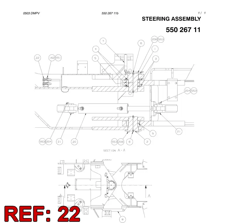 55028364 550 283 64 DISTRIBUTOR - Sandvik Technical Drawing