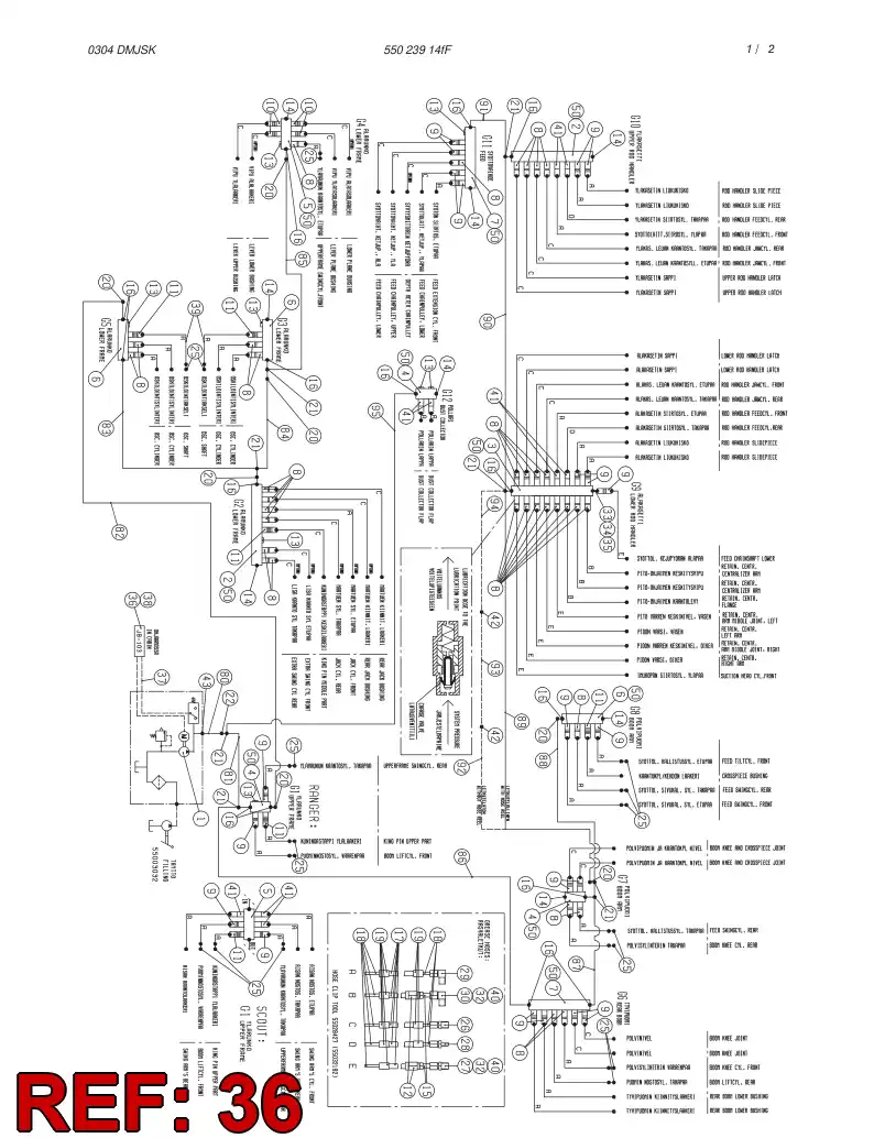 55028419 550 284 19 OPERATOR TERMINAL - Sandvik Technical Drawing