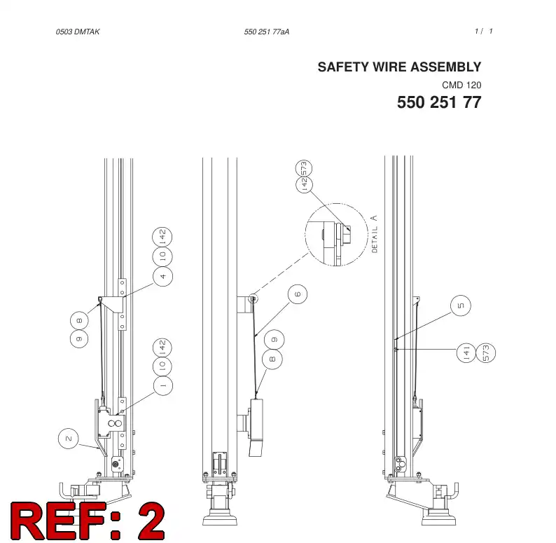 55028426 550 284 26 MOUNTING BRACKET - Sandvik Technical Drawing