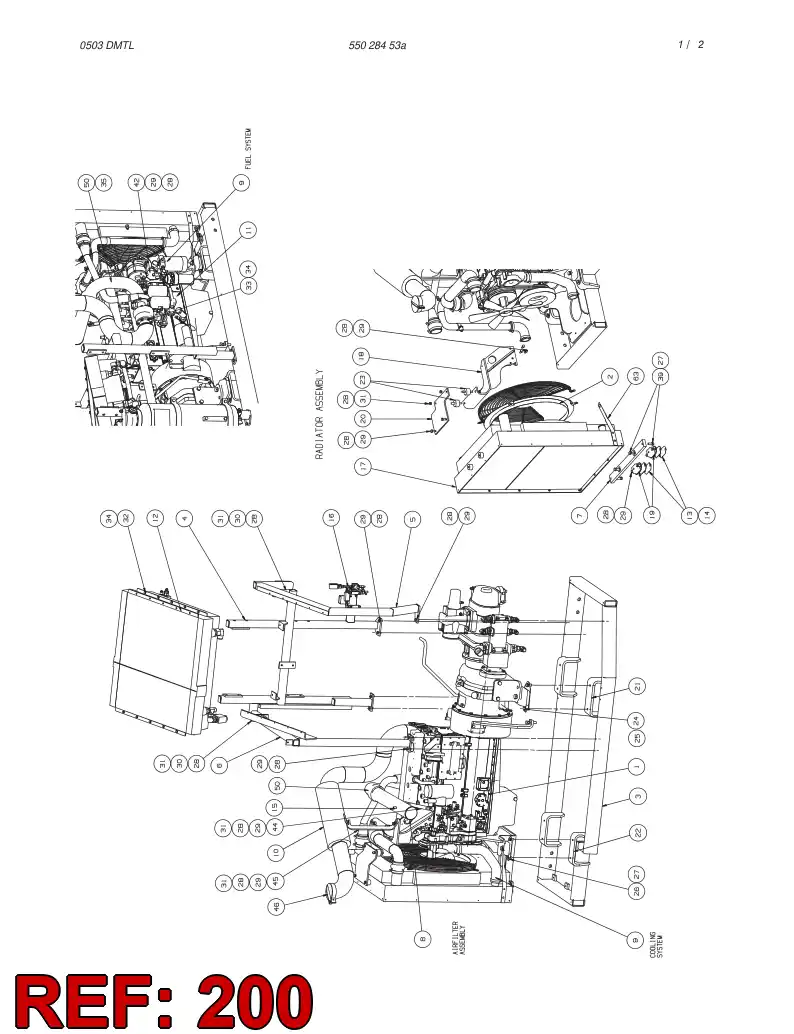 55028454 550 284 54 STEEL PARTS KIT - Sandvik Technical Drawing