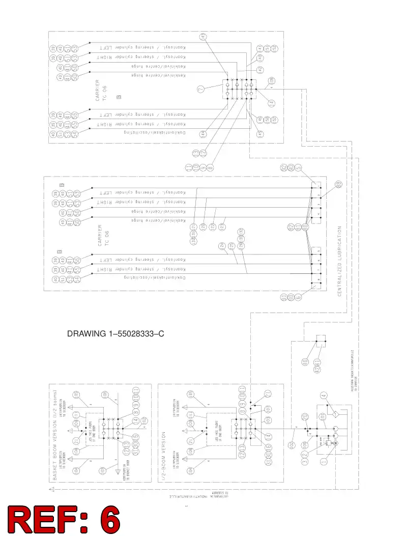 55028456 550 284 56 LUBRICATION FITTING BLOCK - Sandvik Technical Drawing