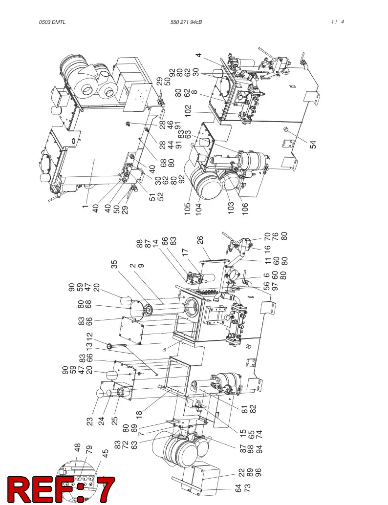 55028604 550 286 04 MOUNTING PLATE - Sandvik Technical Drawing