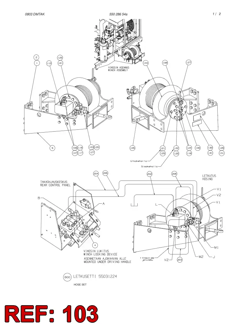 55028655 550 286 55 VALVE BLOCK - Sandvik Technical Drawing
