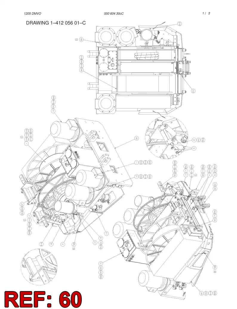 55028670 550 286 70 STEEL PARTS KIT - Sandvik Technical Drawing