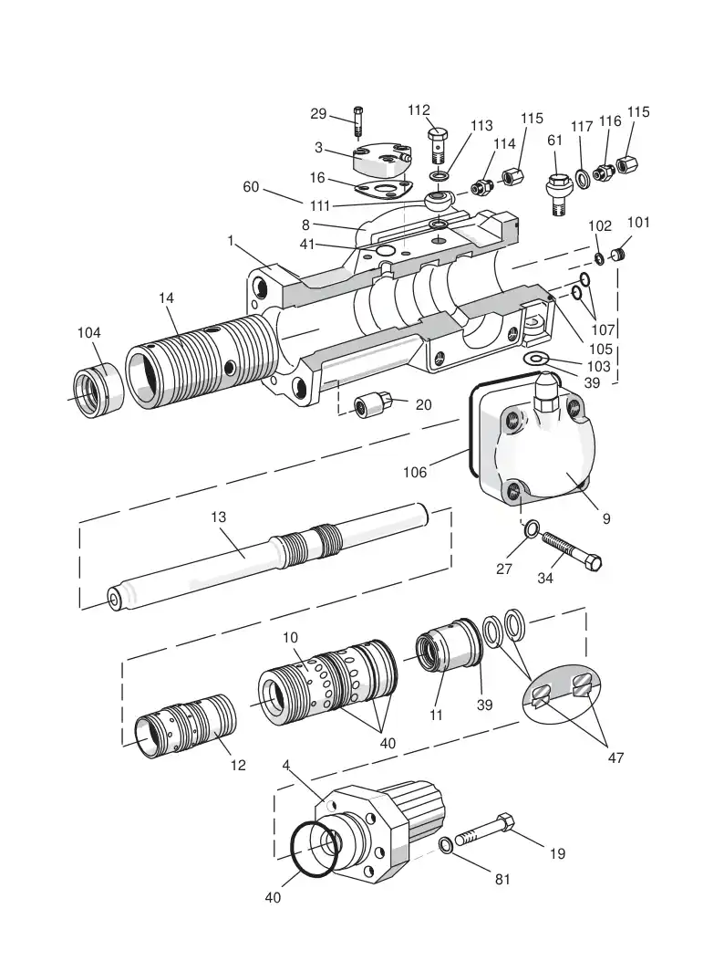 55028765ac 550 287 65ac HYDRAULIC ROCK DRILL HL800 - Sandvik Technical Drawing