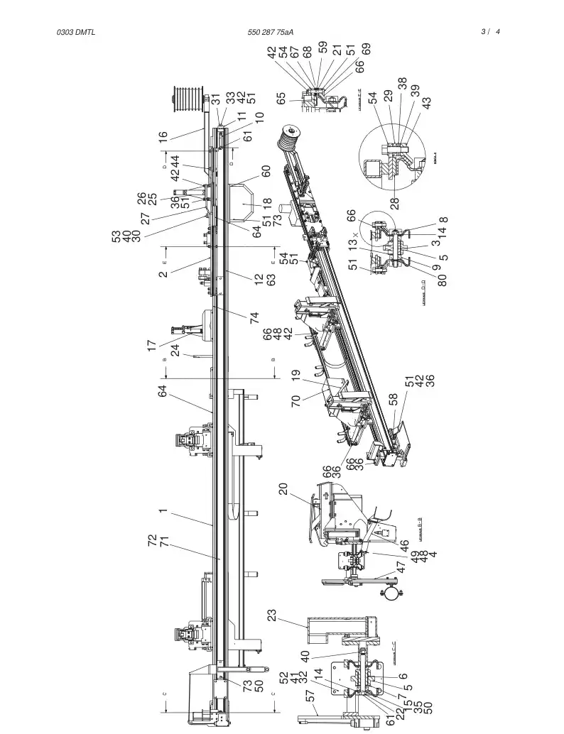 55028775aA 550 287 75aA FEED - Sandvik Technical Drawing