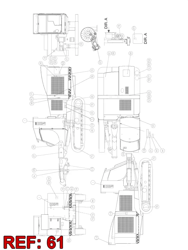 55028808 550 288 08 Locking device - Sandvik Technical Drawing