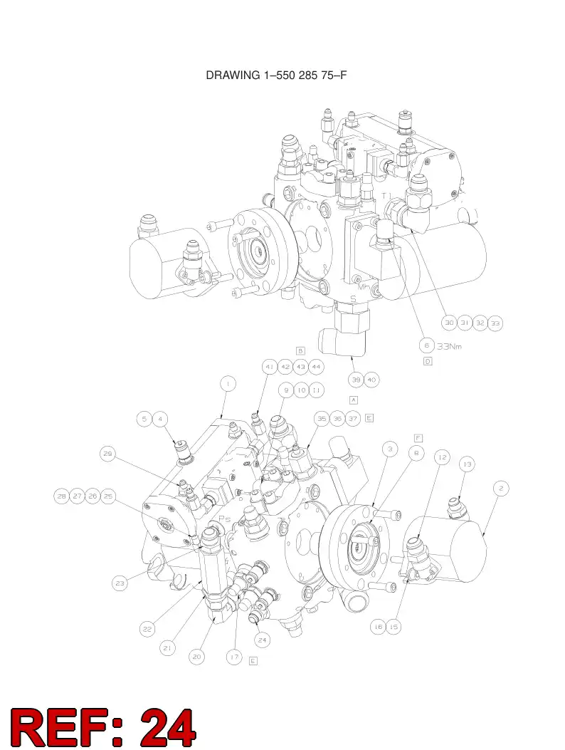 55028809 550 288 09 ORIFICE - Sandvik Technical Drawing