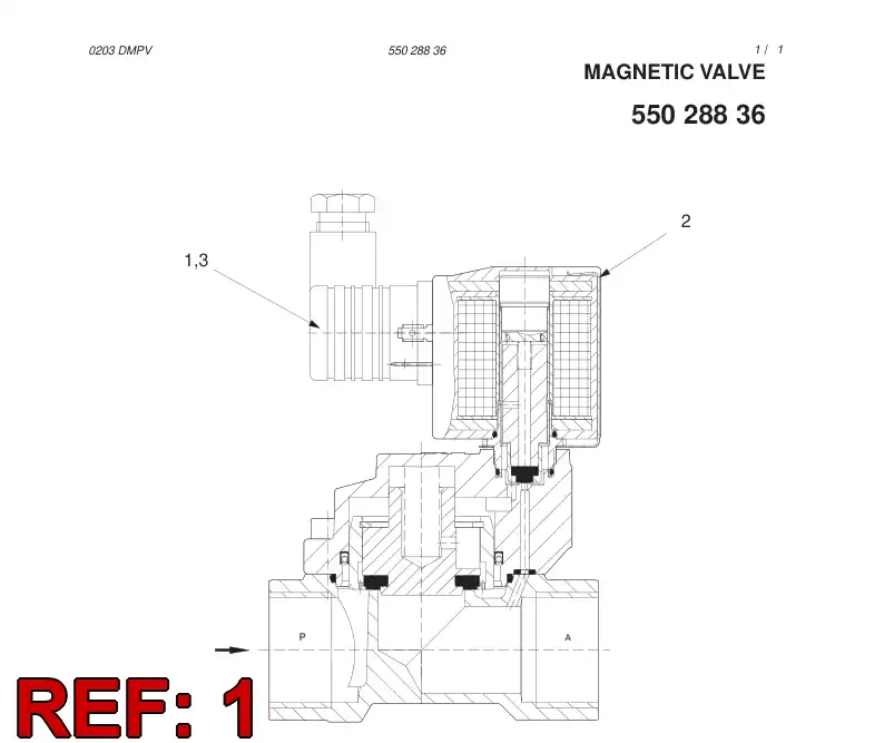 55028838 550 288 38 REPAIR KIT - Sandvik Technical Drawing