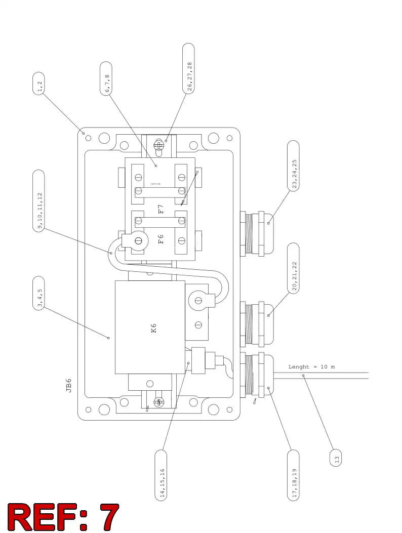 55028846 550 288 46 FUSE - Sandvik Technical Drawing