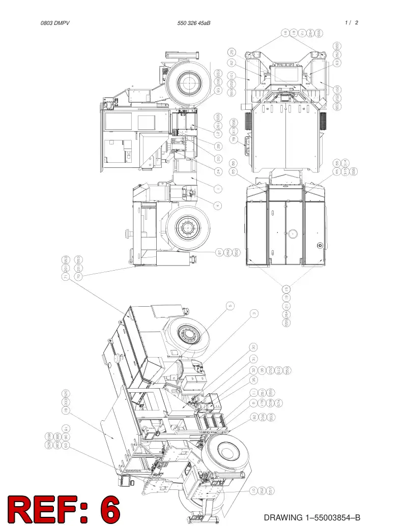 55028885 550 288 85 OIL COOLER - Sandvik Technical Drawing