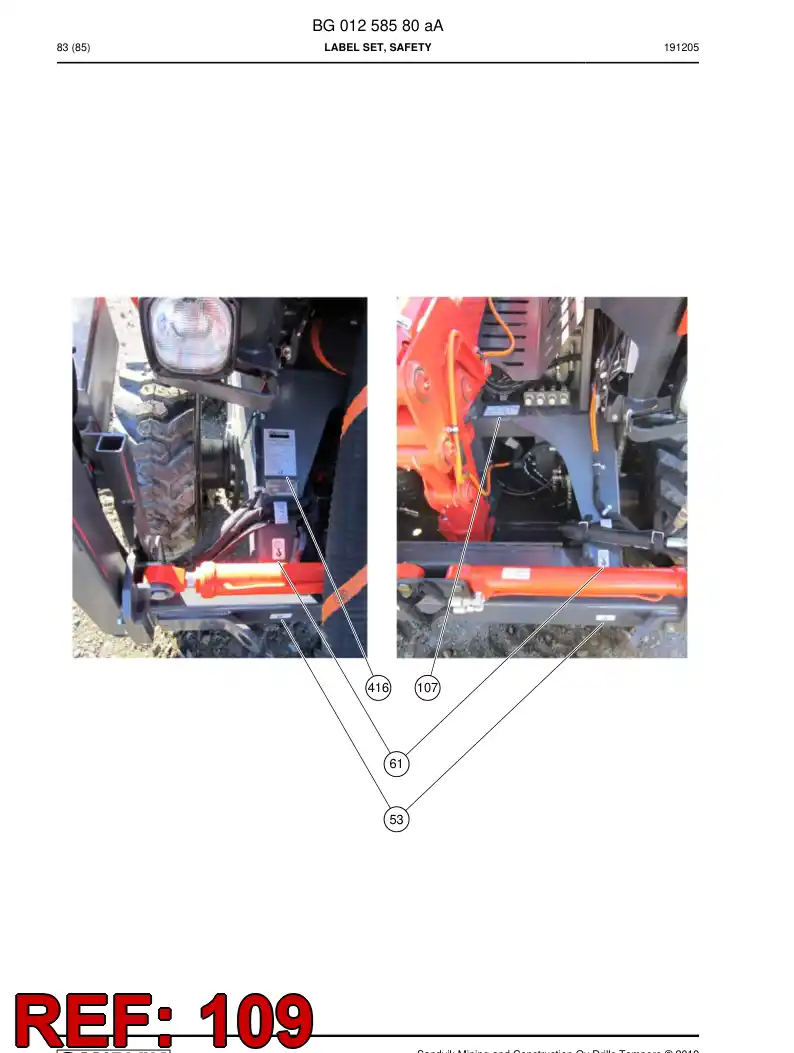 55028897c 550 288 97c Sign - Sandvik Technical Drawing