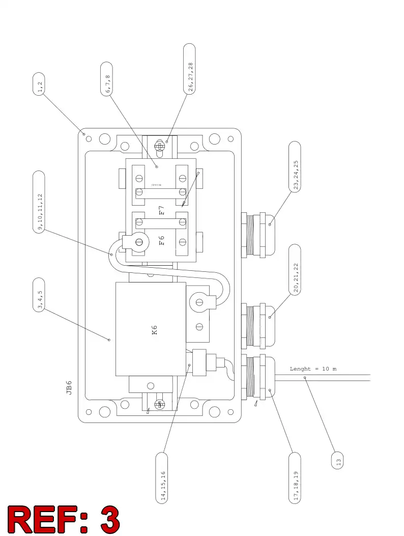 55028914 550 289 14 RELAY - Sandvik Technical Drawing