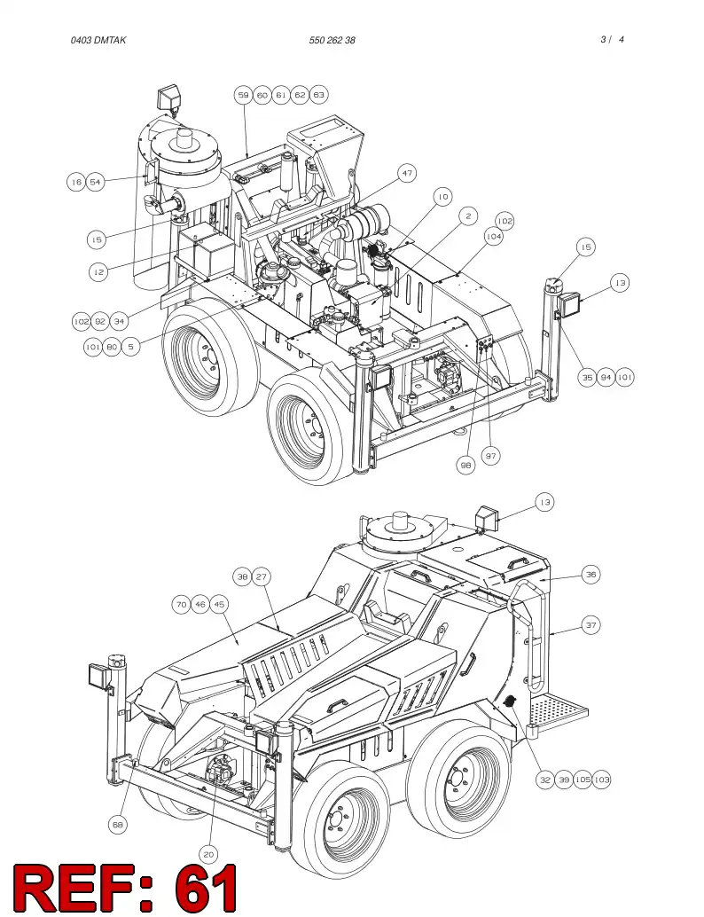55028979 550 289 79 RUBBER SHEET - Sandvik Technical Drawing