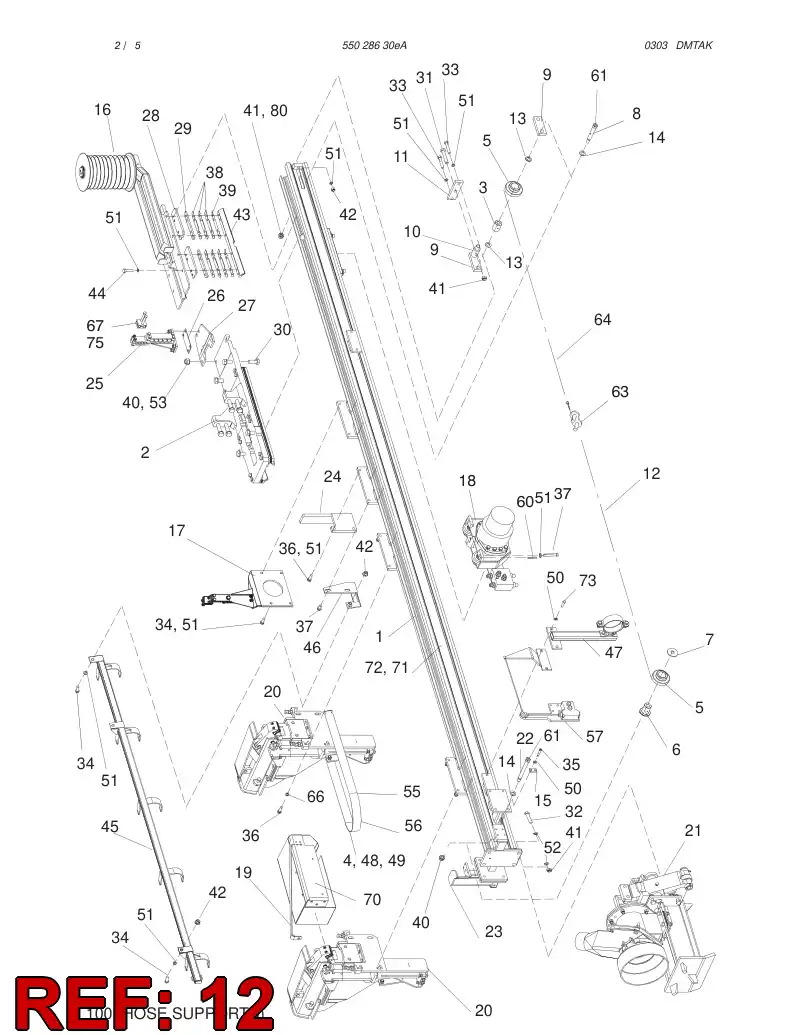 55029014 550 290 14 CHAIN - Sandvik Technical Drawing