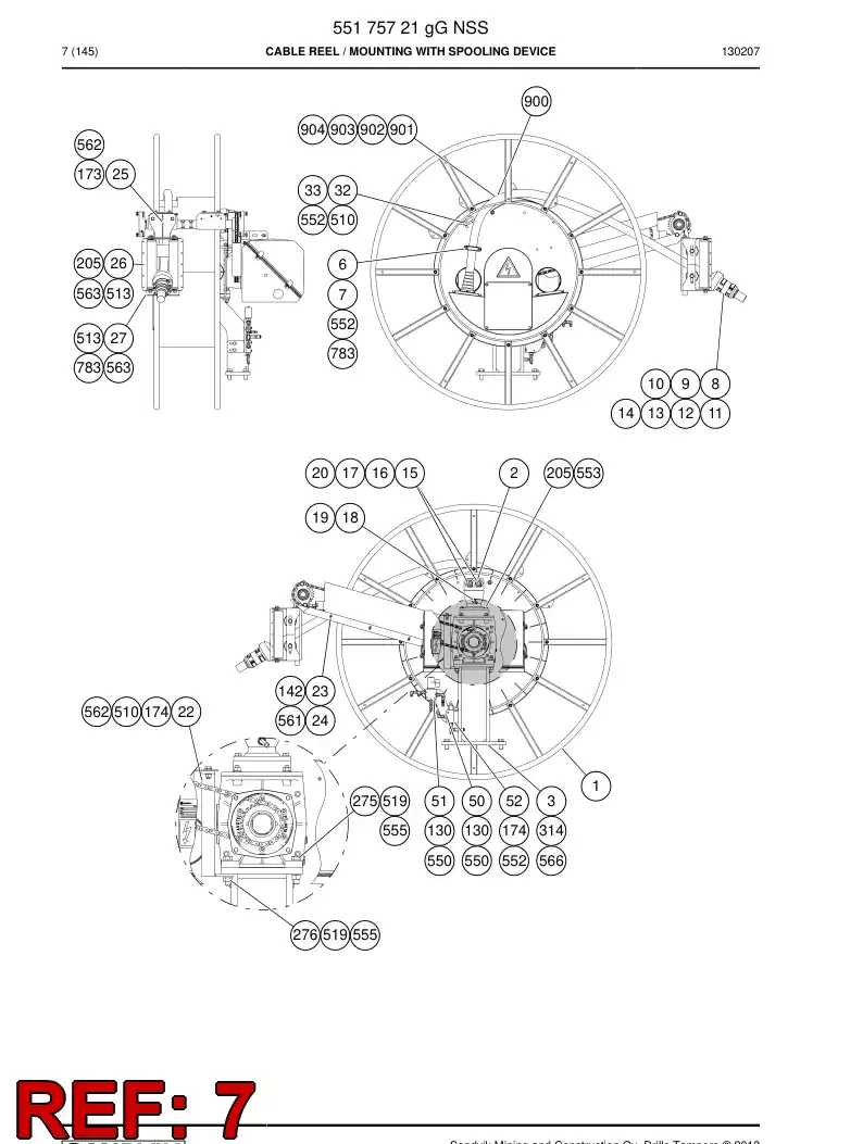 55029041b 550 290 41b Mounting piece - Sandvik Technical Drawing