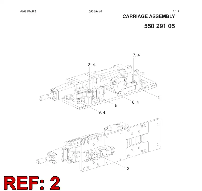 55029074 550 290 74 SHOCK ABSORBER - Sandvik Technical Drawing