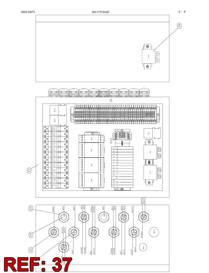 55029170 550 291 70 STEEL ENCLOSURE - Sandvik Technical Drawing