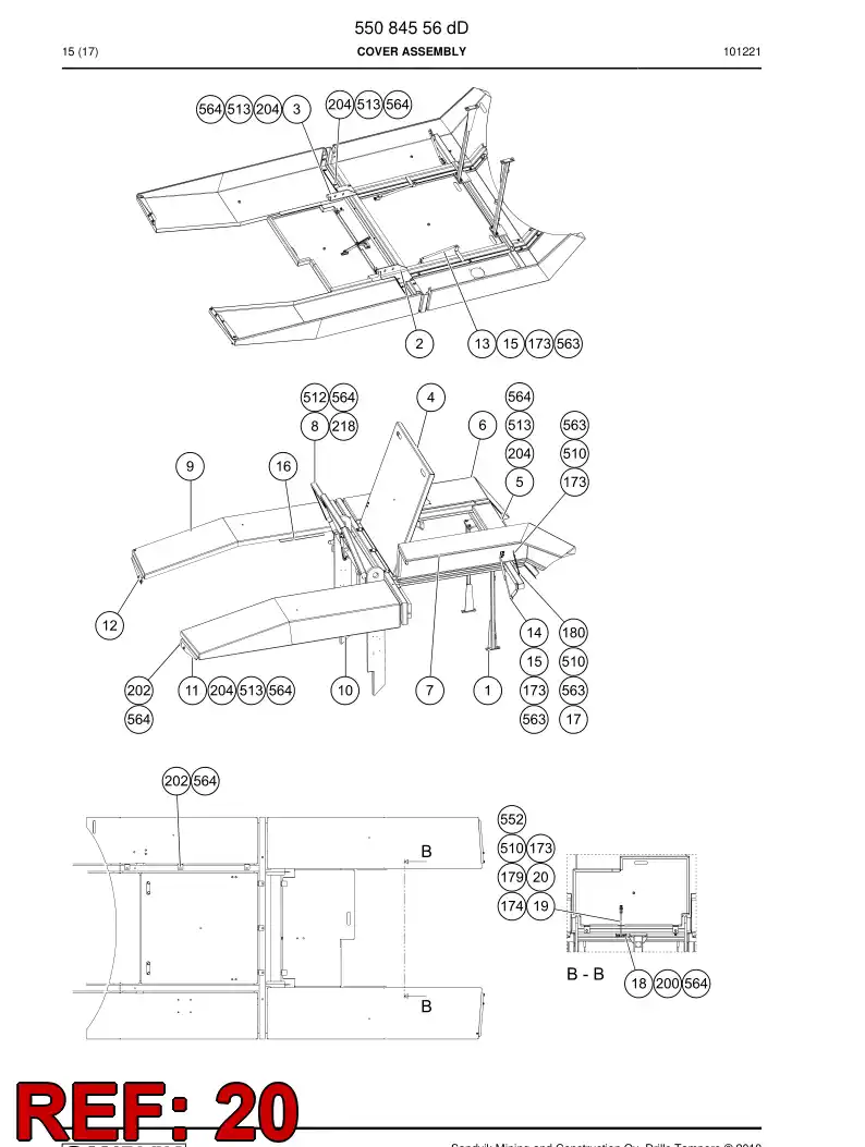 55029180 550 291 80 Fastener - Sandvik Technical Drawing