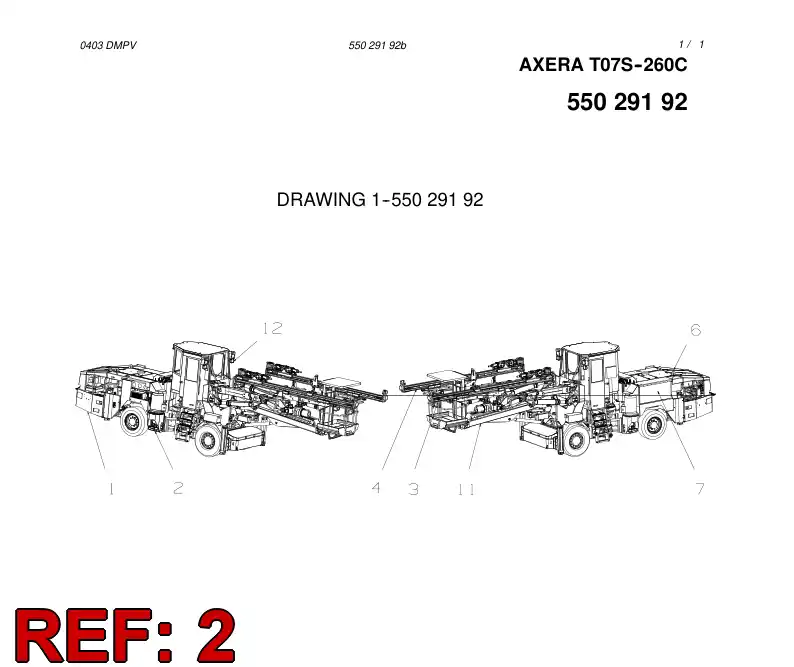 55029184 550 291 84 CARRIER MODULE - Sandvik Technical Drawing