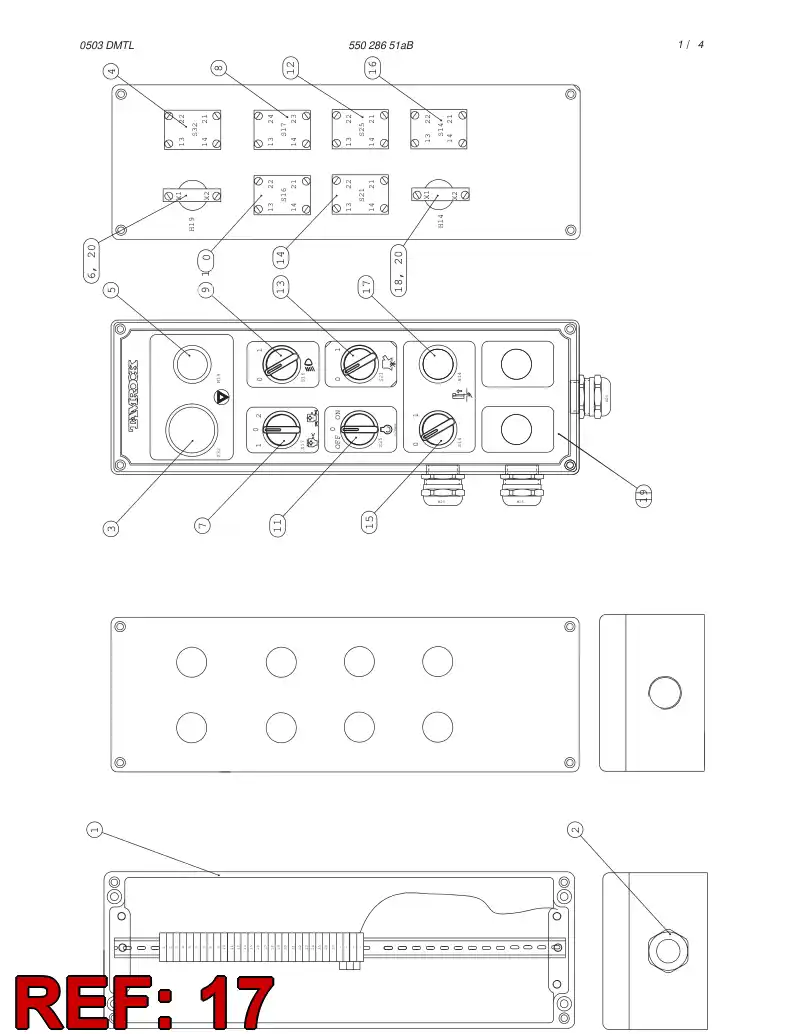 55029226 550 292 26 LAMP ACCESSORY - Sandvik Technical Drawing