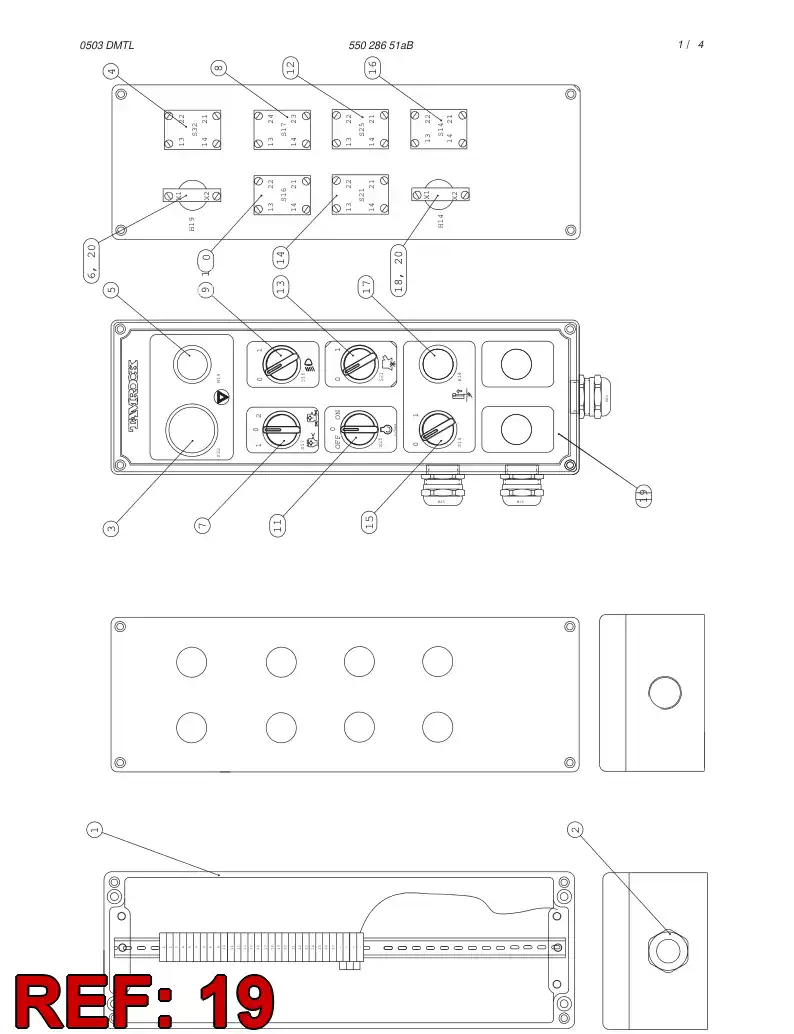 55029227 550 292 27 DECAL - Sandvik Technical Drawing