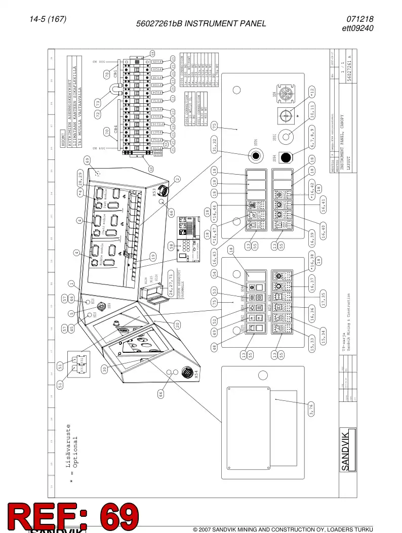 55029417 550 294 17 Plug - Sandvik Technical Drawing