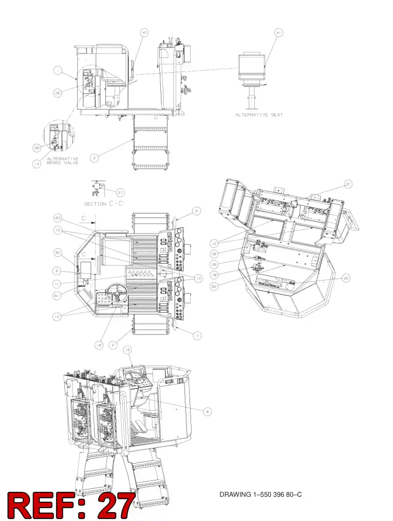 55029595 550 295 95 ADAPTER ASSEMBLY - Sandvik Technical Drawing
