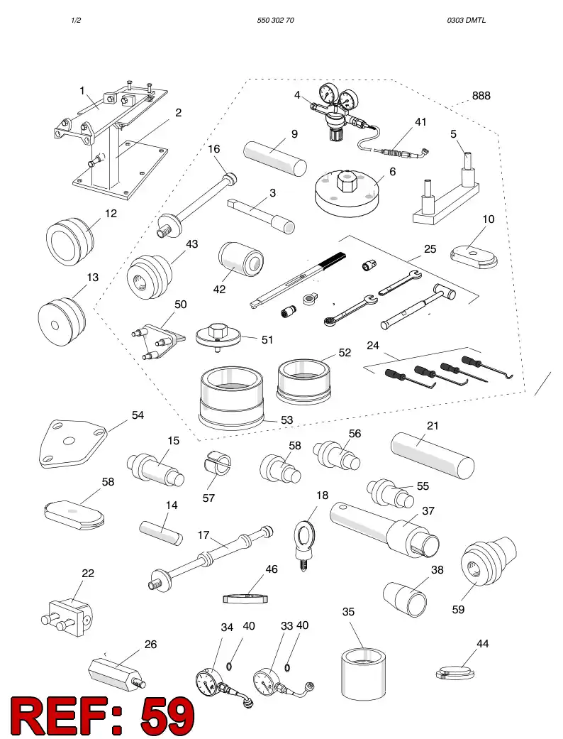 55029609 550 296 09 PUNCH - Sandvik Technical Drawing