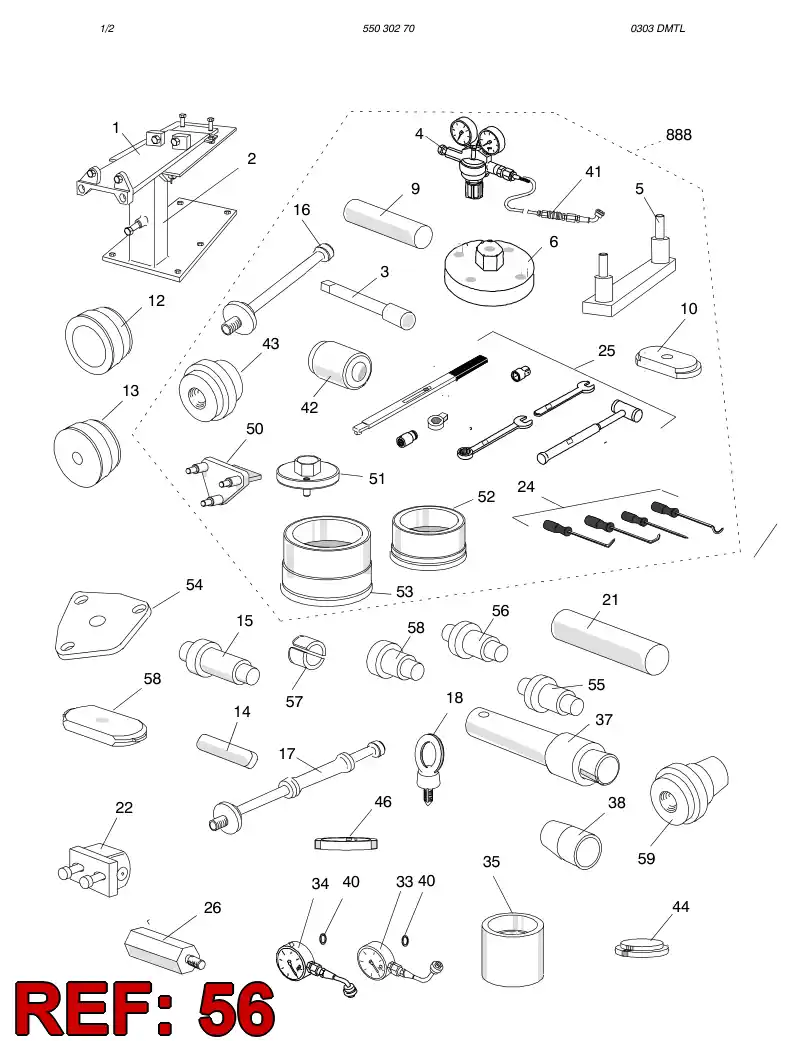 55029611 550 296 11 PUNCH - Sandvik Technical Drawing