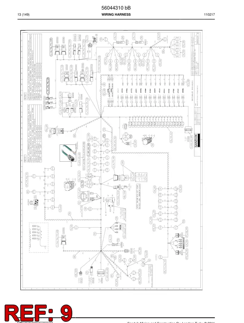 55029728 550 297 28 Connector - Sandvik Technical Drawing