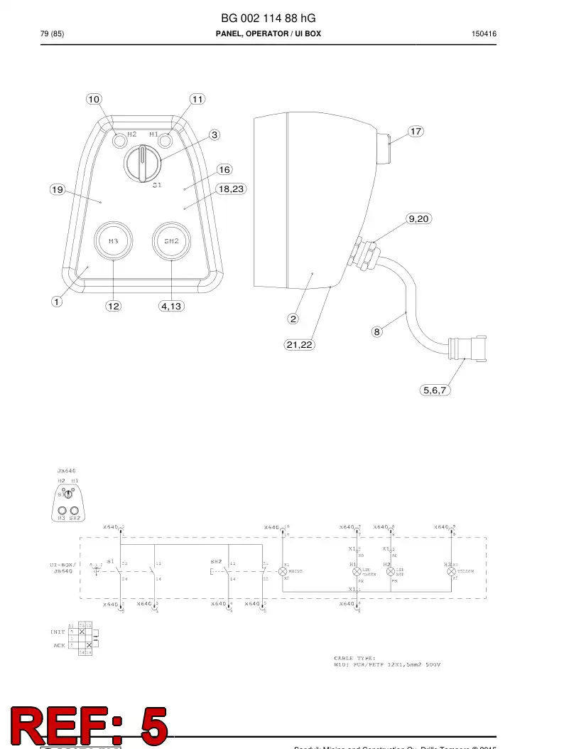 55029729 550 297 29 Connector - Sandvik Technical Drawing