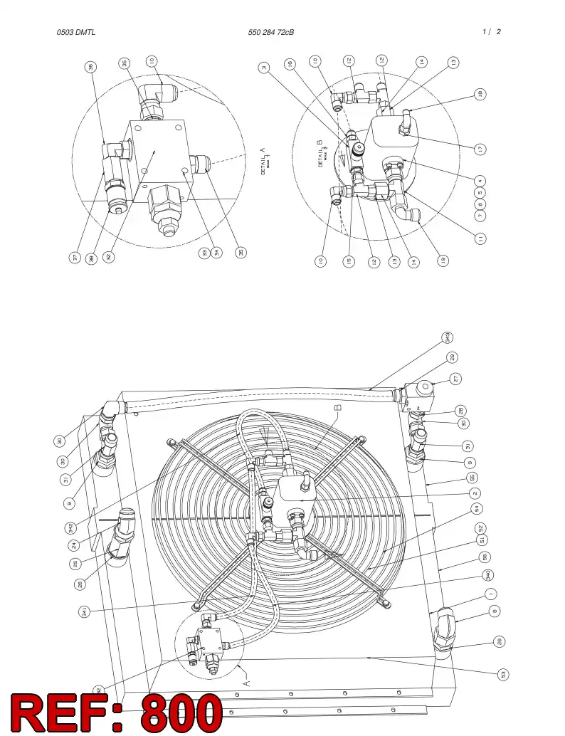 55029893 550 298 93 HOSE SET - Sandvik Technical Drawing
