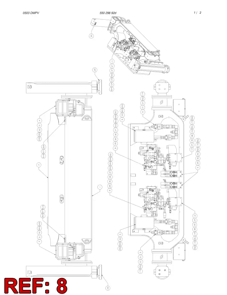 55030001 550 300 01 BRACKET - Sandvik Technical Drawing