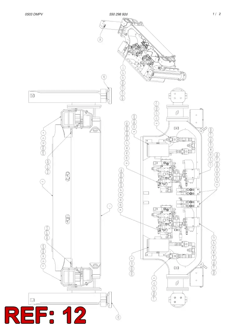 55030002 550 300 02 BRACKET - Sandvik Technical Drawing