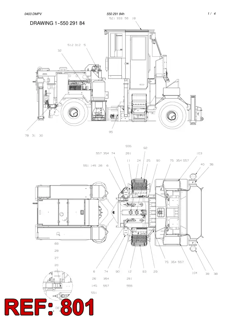 55030006 550 300 06 HOSING - Sandvik Technical Drawing