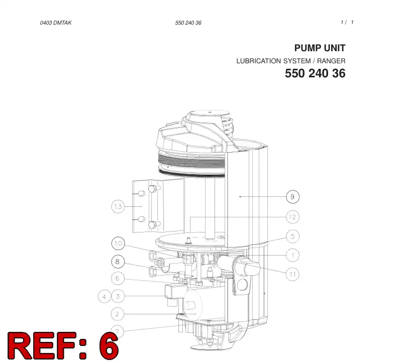 55030019 550 300 19 Thermostat - Sandvik Technical Drawing