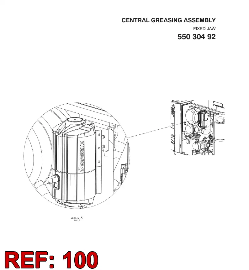 55030130 550 301 30 LUBRICATION DIAGRAM - Sandvik Technical Drawing