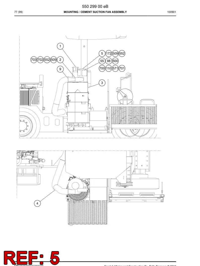55030259a 550 302 59a Bracket - Sandvik Technical Drawing