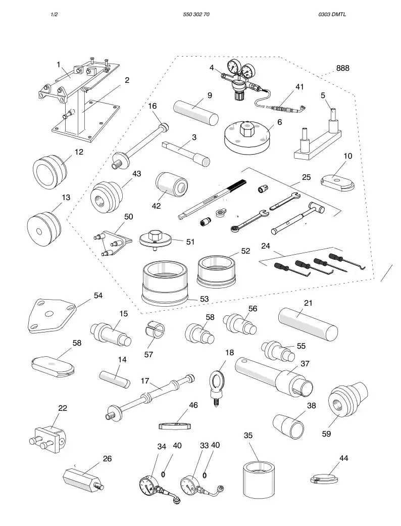 55030270 550 302 70  - Sandvik Technical Drawing