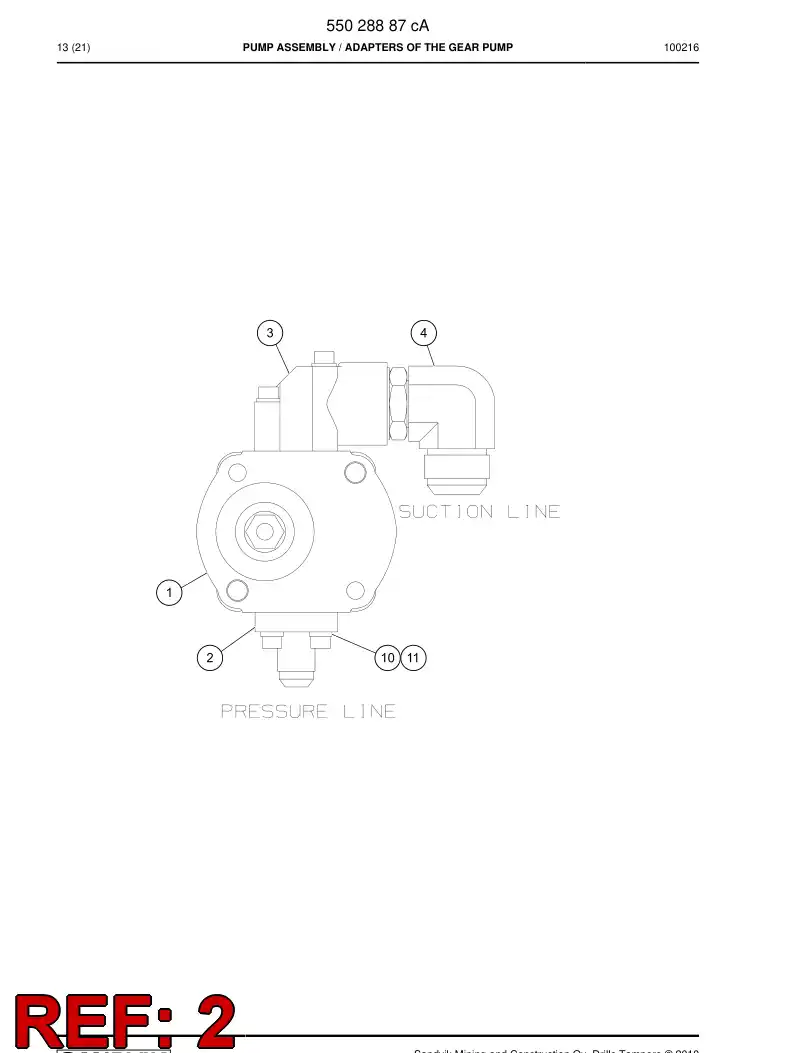 55030381 550 303 81 O-ring - Sandvik Technical Drawing