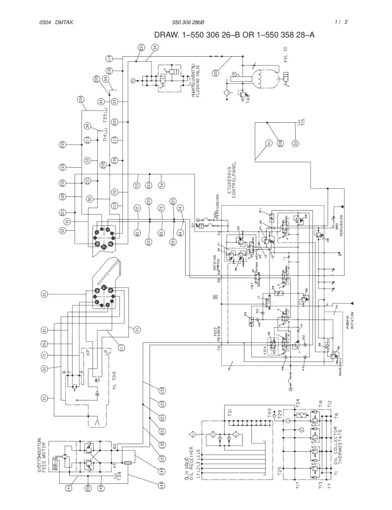 55030628bB 550 306 28bB CONN. ADVICE (TDC/MAIN ASSEMBL - Sandvik Technical Drawing