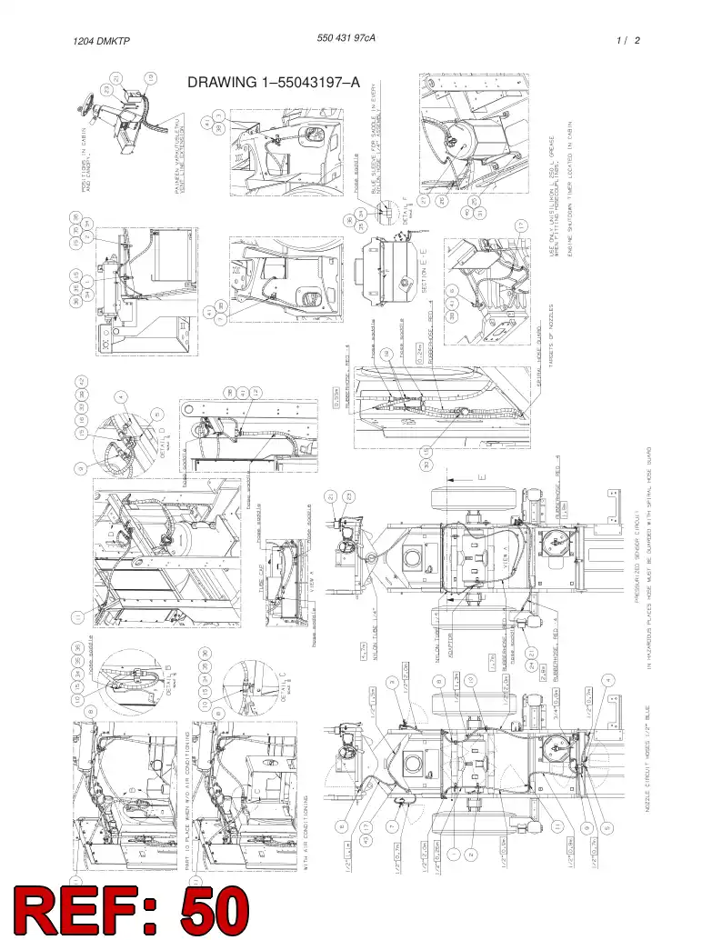 55030720 550 307 20 FIRE EXTINGUISHER SYSTEM - Sandvik Technical Drawing