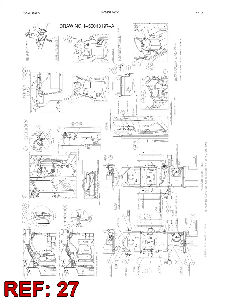 55030722 550 307 22 TANK ASSEMBLY - Sandvik Technical Drawing