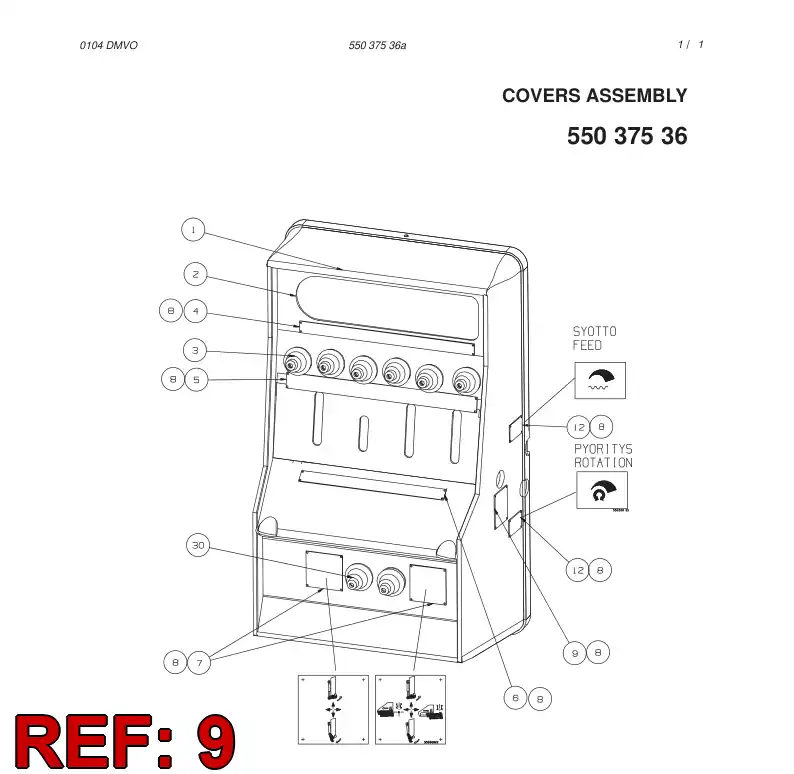 55030817 550 308 17 SIGN - Sandvik Technical Drawing