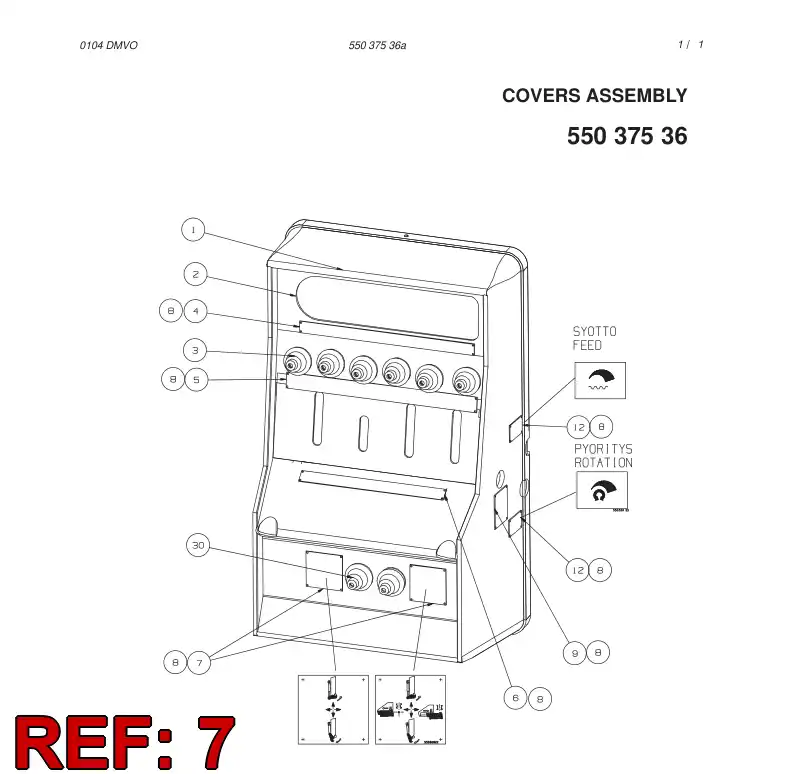 55030822 550 308 22 SIGN - Sandvik Technical Drawing