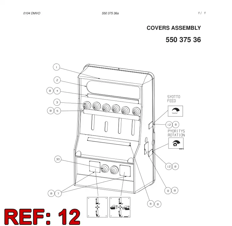55030823 550 308 23 SIGN - Sandvik Technical Drawing