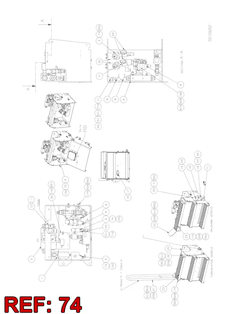 55030934 550 309 34 SIGN - Sandvik Technical Drawing