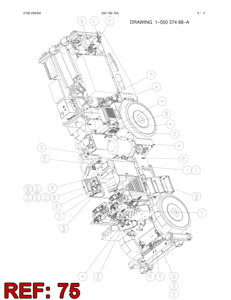 55030937 550 309 37 SIGN - Sandvik Technical Drawing